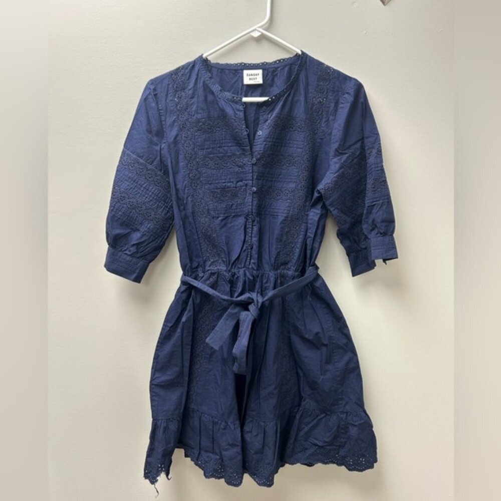 Sunday Best Soraya Pure Indigo‎ Blue Midi Dress